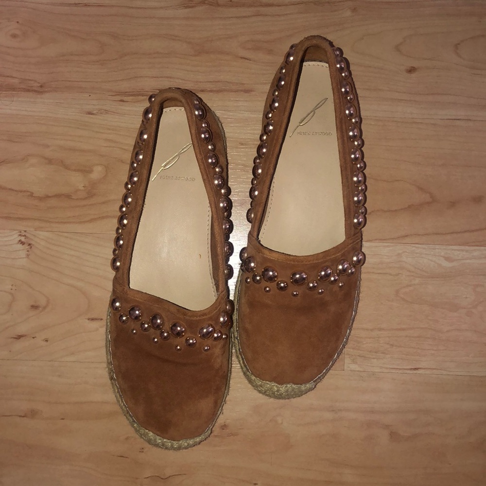 Brian Atwood Brown Suede Espadrilles